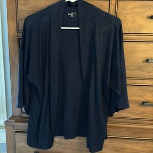 Loft, navy cardigan